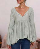 Long Sleeve Peasant Top