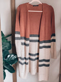 Color Block Striped Cardigan