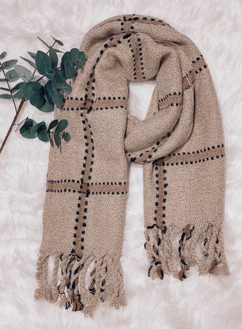 Chunky Striped Scarf